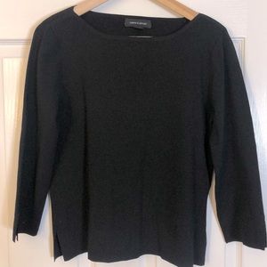 Cable & Gauge black 3/4 sleeve quality material- L